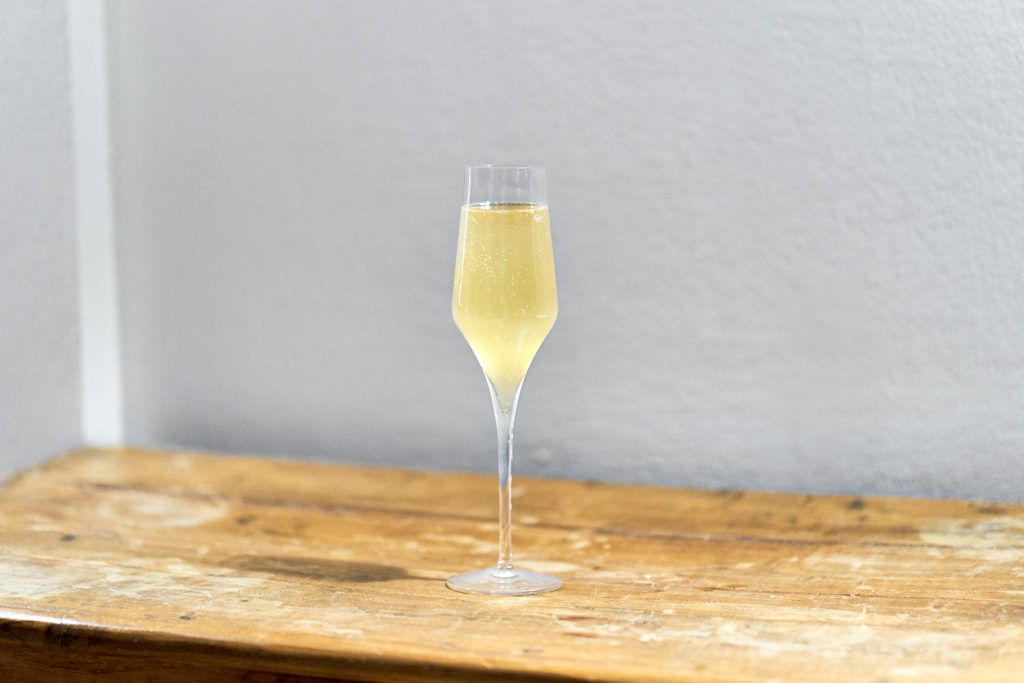 Bellini realizzato con Vino di Pesche Fermentate