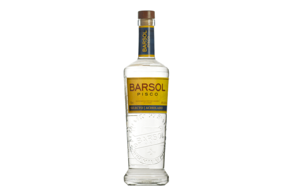 una bottiglia di pisco acholado