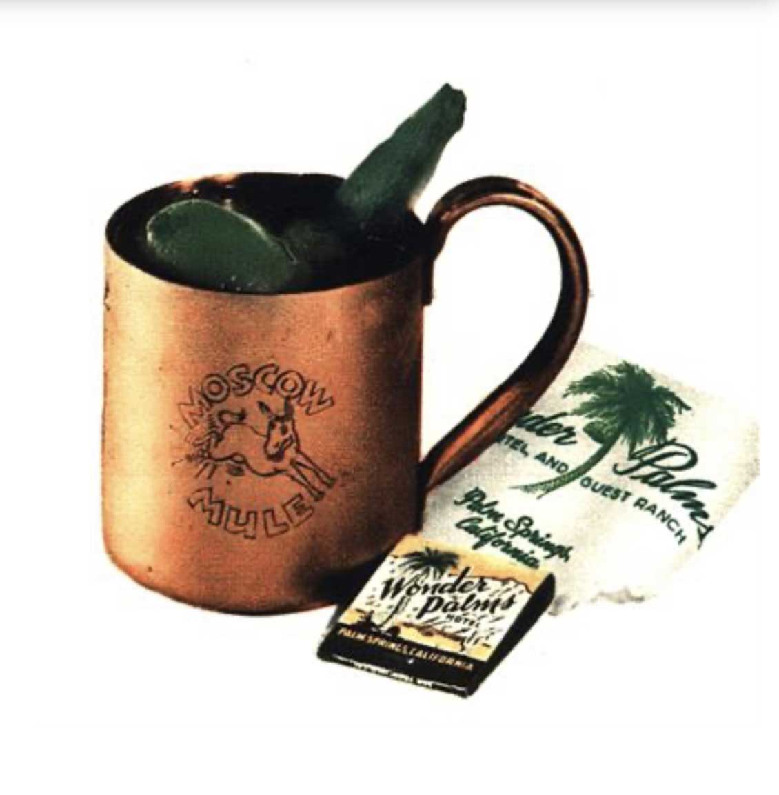 Storia del Moscow Mule. Foto del Moscow Mule del Wonder Palms Hotel di Palm Springs in California